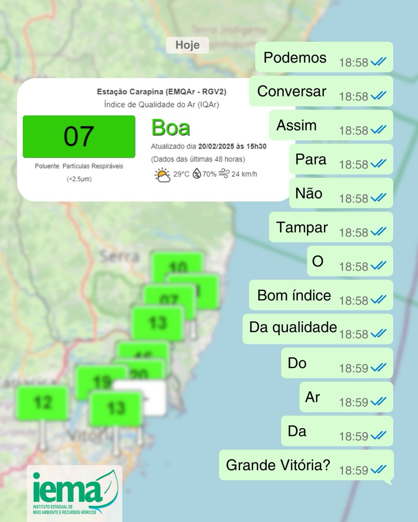 Confira como esteve a qualidade do ar na Grande Vitória!